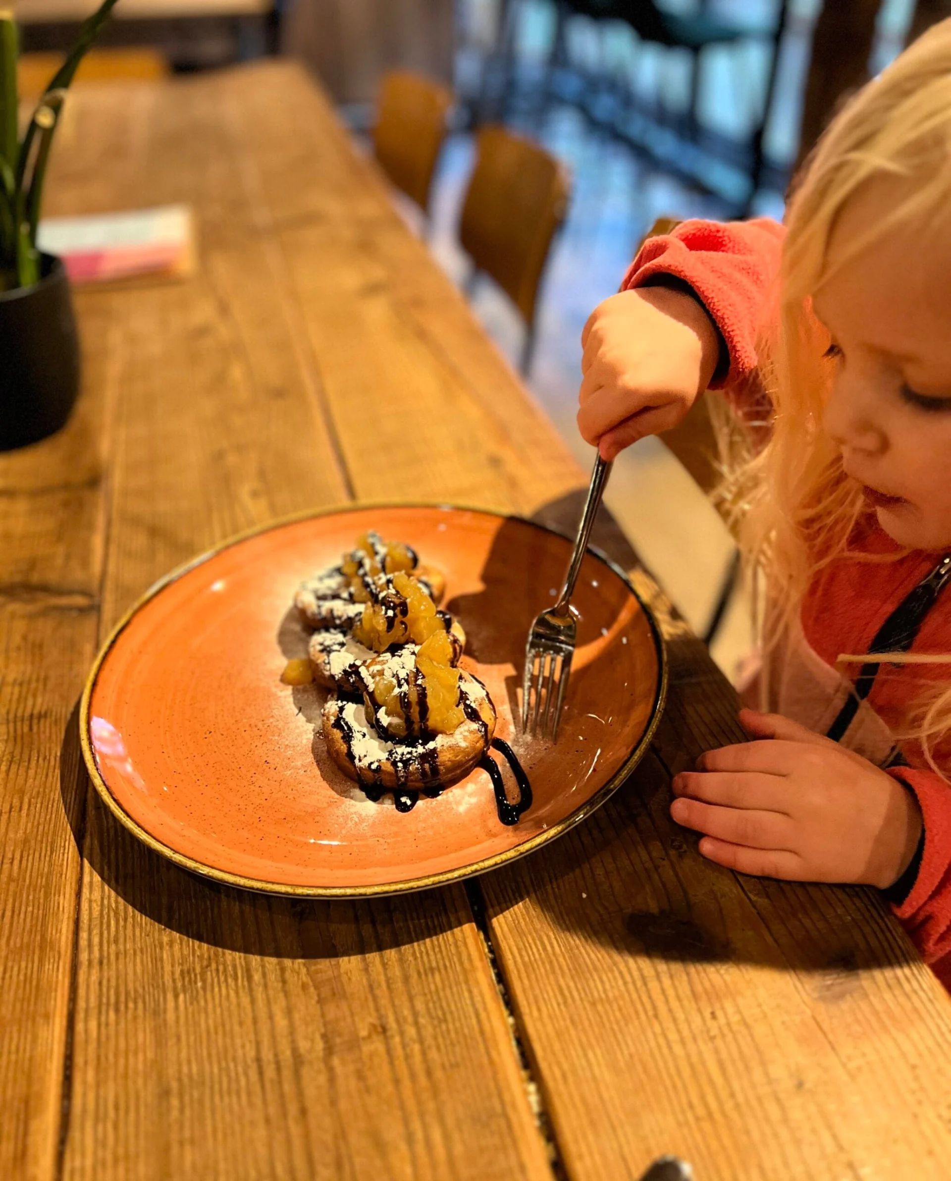 Pannenkoekjes bij restaurant Blokhut Sparjebird in Friesland