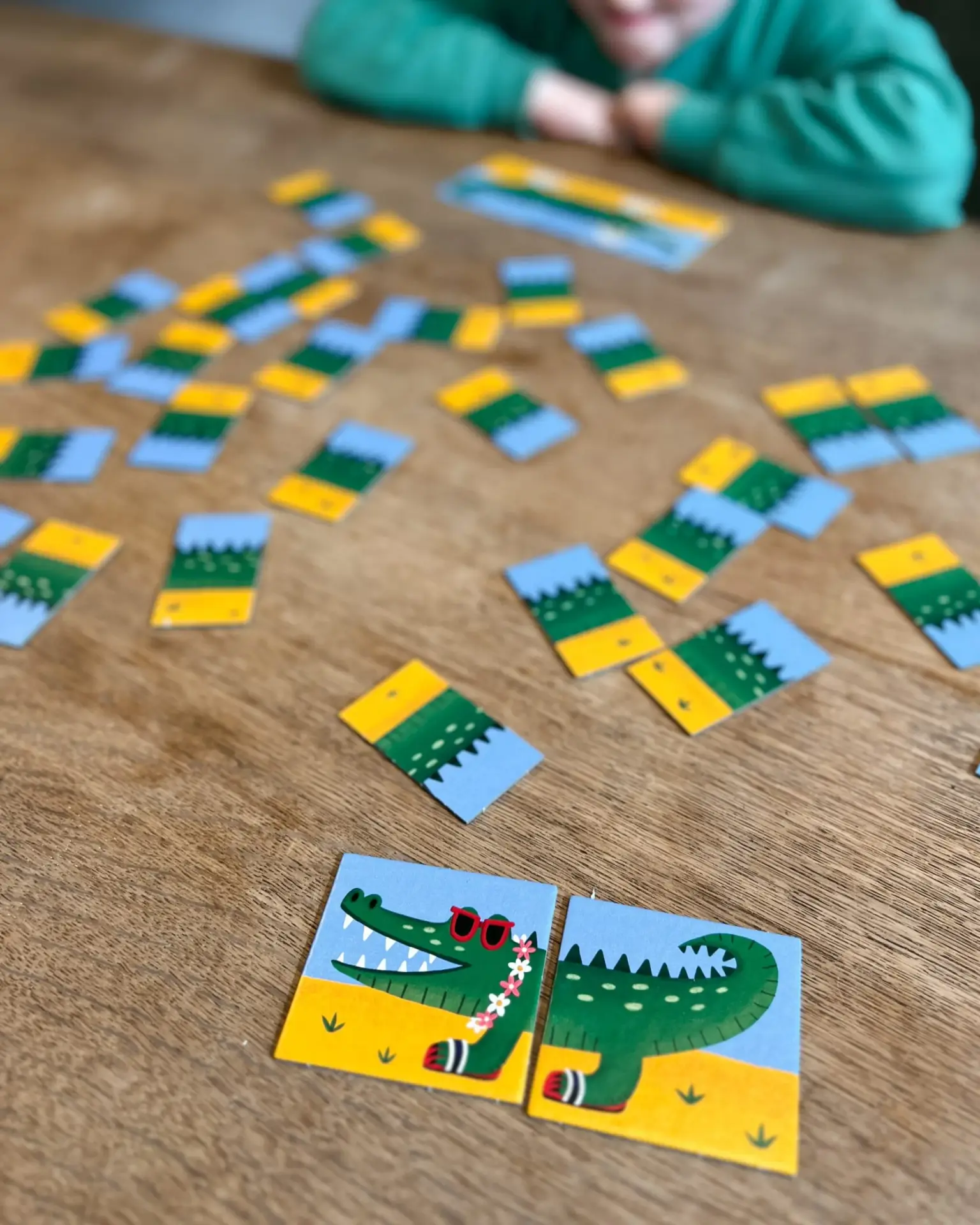 Het spel Kroko Loko wordt gespeeld