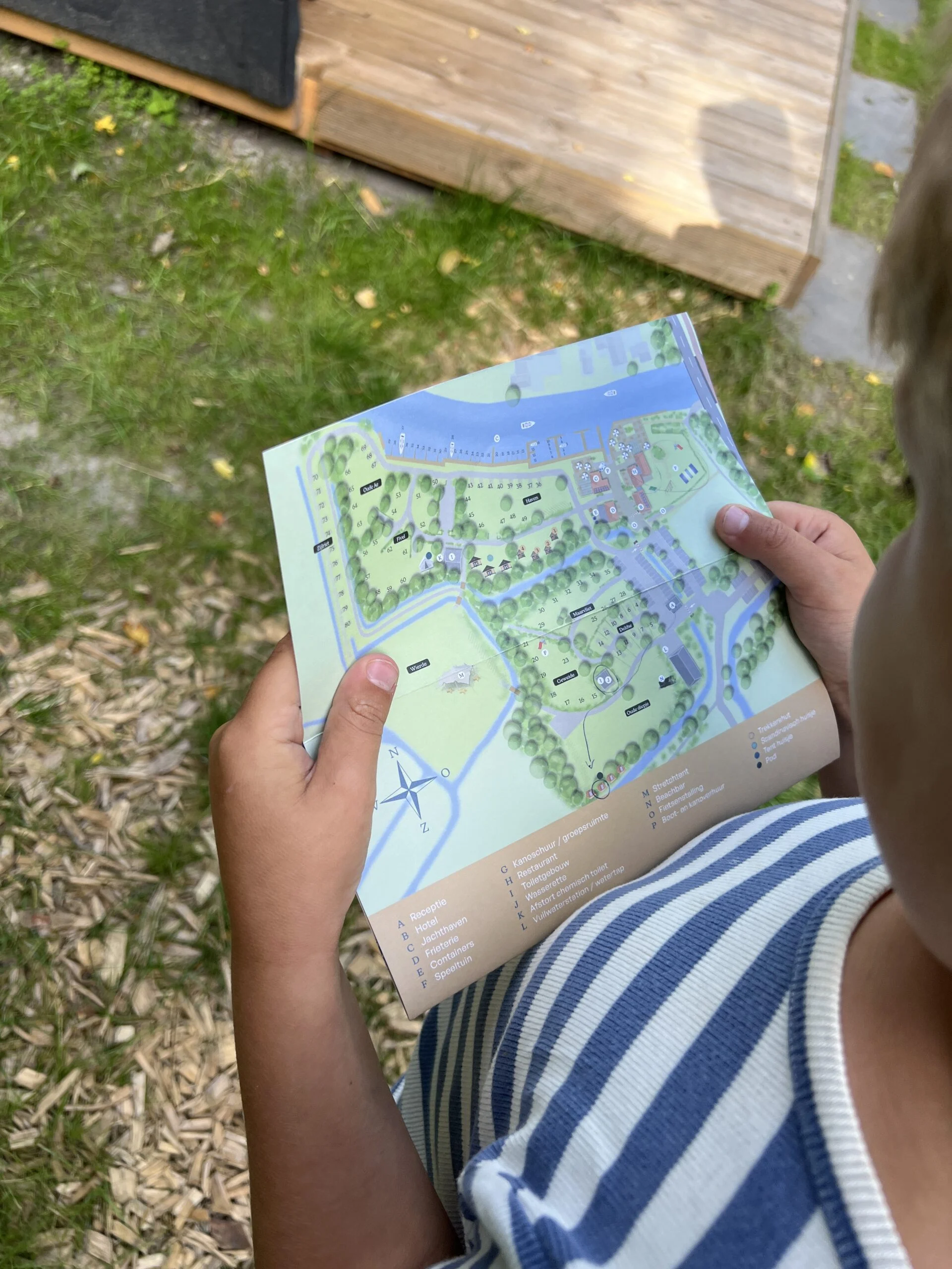 Plattegrond van camping Marenland in Winsum, Groningen