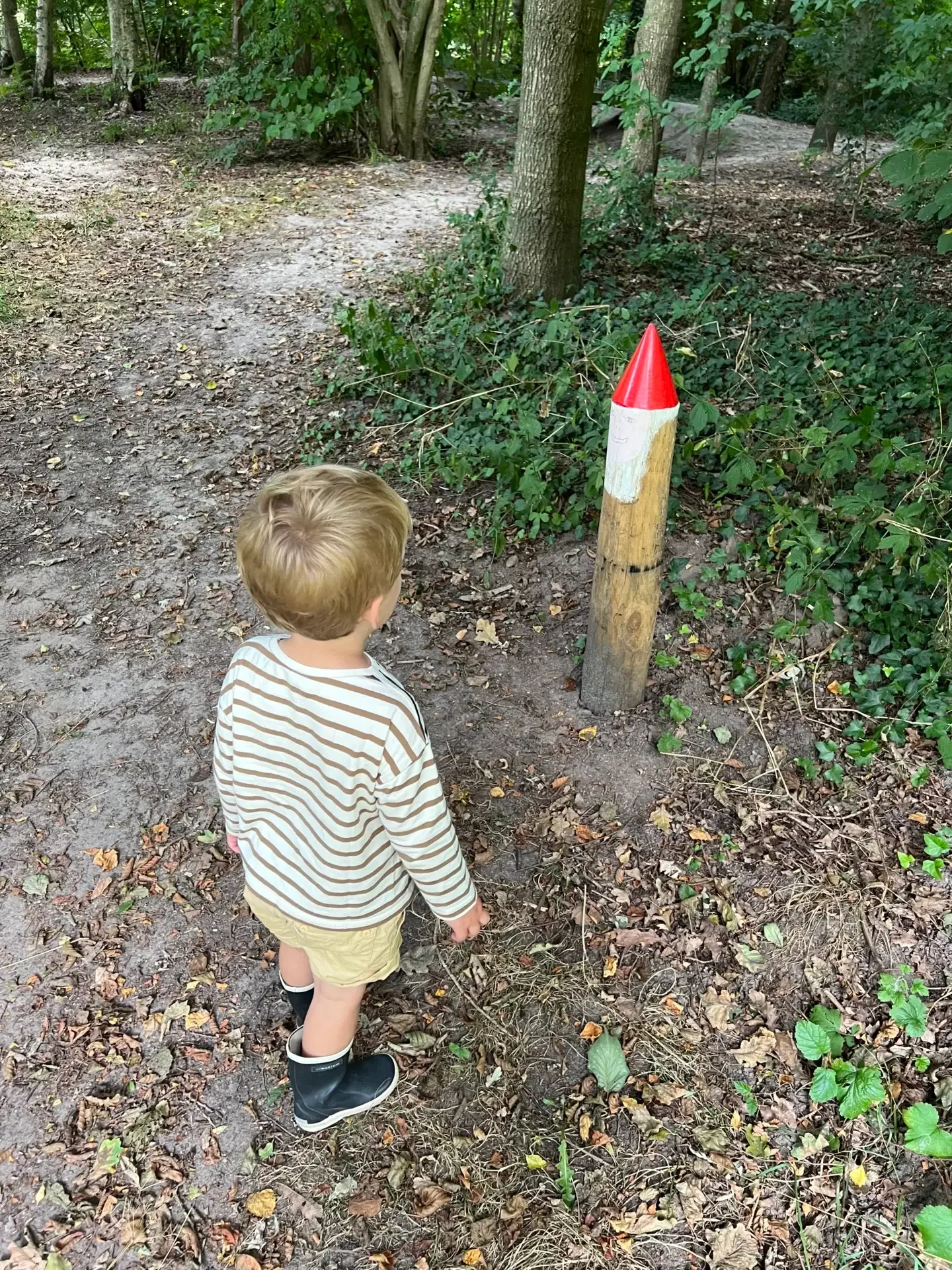 Kind op het Kabouterpad bij de Kuzemerkooi in Oldekerk, Groningen