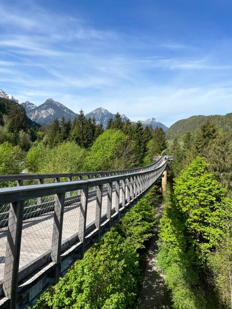 Boomkroonpad bij het Walderlebniszentrum Füssen in Allgäu, Beieren