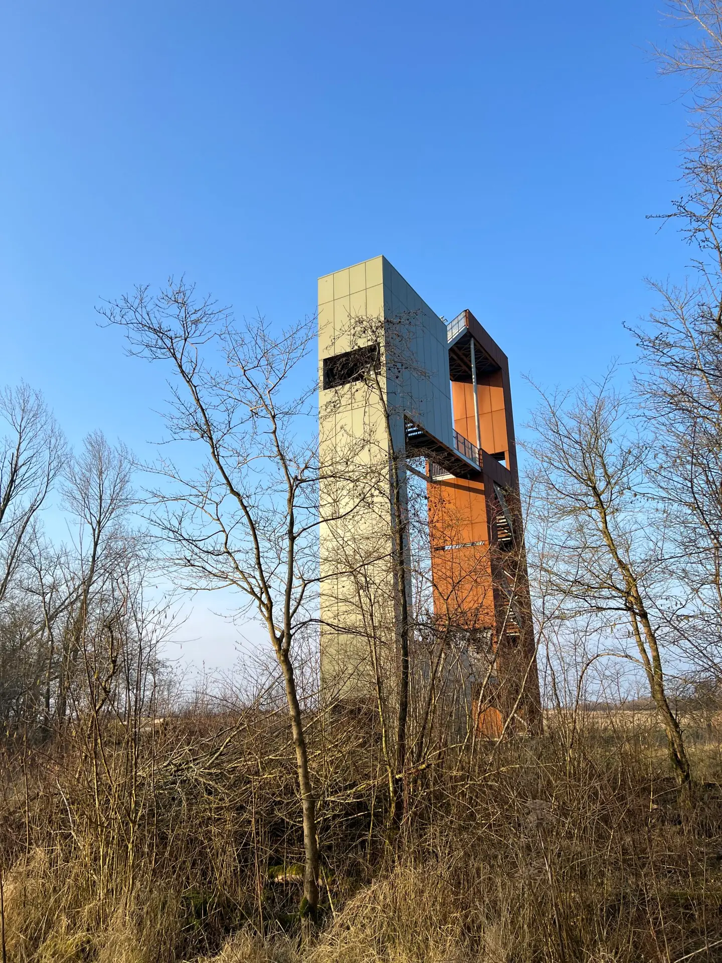 Uitkijktoren Reiddomp in het Lauwersmeergebied