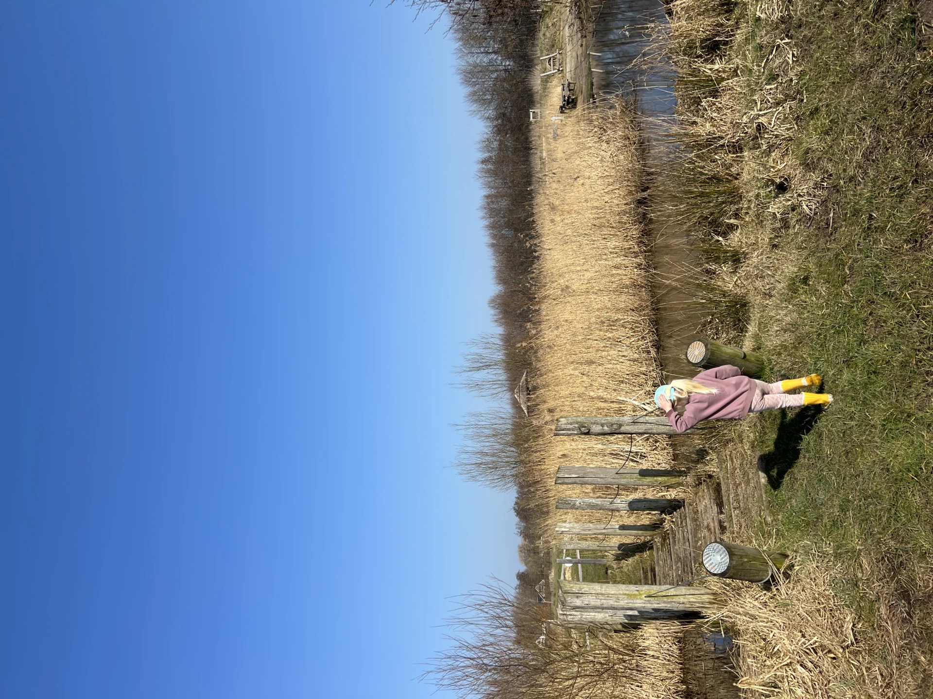 Kind op het Abel Tasmanpad in Lutjegast, Groningen